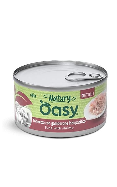 Oasy Natury Φιλέτο Τόνος με Γαρίδα σε μαλακό ζελέ 85g 1 Oasy Natury Φιλέτο Τόνος με Γαρίδα σε μαλακό ζελέ 85g