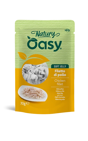 Oasy Natury Φακελάκι Φιλέτο Κοτόπουλο σε μαλακό ζελέ 70g 1 Oasy Natury Φακελάκι Φιλέτο Κοτόπουλο σε μαλακό ζελέ 70g