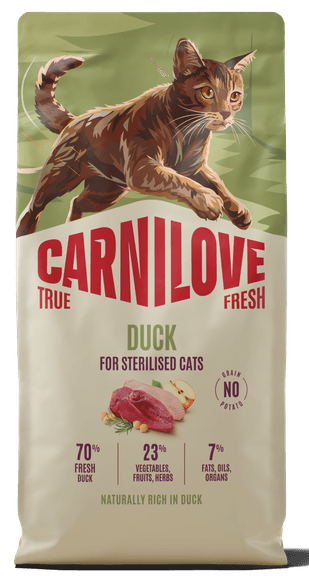 Carnilove True Fresh® Duck for Sterilised Cats 2kg 1 carnilove duck true fresh