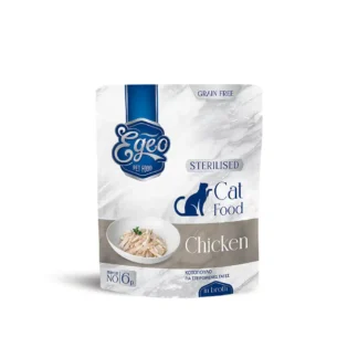 EGEO CAT ΦΙΛΕΤΟ Sterilized No.6p Κοτόπουλο σε ζωμό 85g