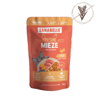 Sanabelle Freshe Mieze Υγρή Τροφή γάτας με Γαλοπούλα και Κοτόπουλο 100g