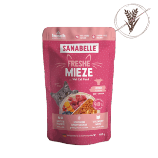 Sanabelle Freshe Mieze Υγρή Τροφή γάτας με Βοδινό και Κοτόπουλο 100g