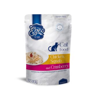 EGEO CAT MOUSSE Κοτόπουλο & Πιτσούνι & Κράνμπερι 85g