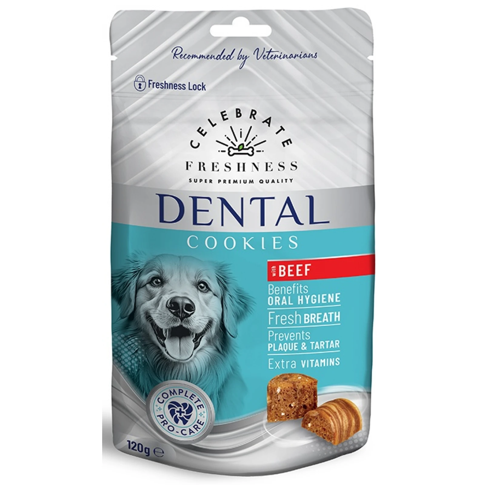 Celebrate Freshness Dental Cookies Beef 120gr 1 lichoydies-celebrate-freshness-dental-cookies-beef