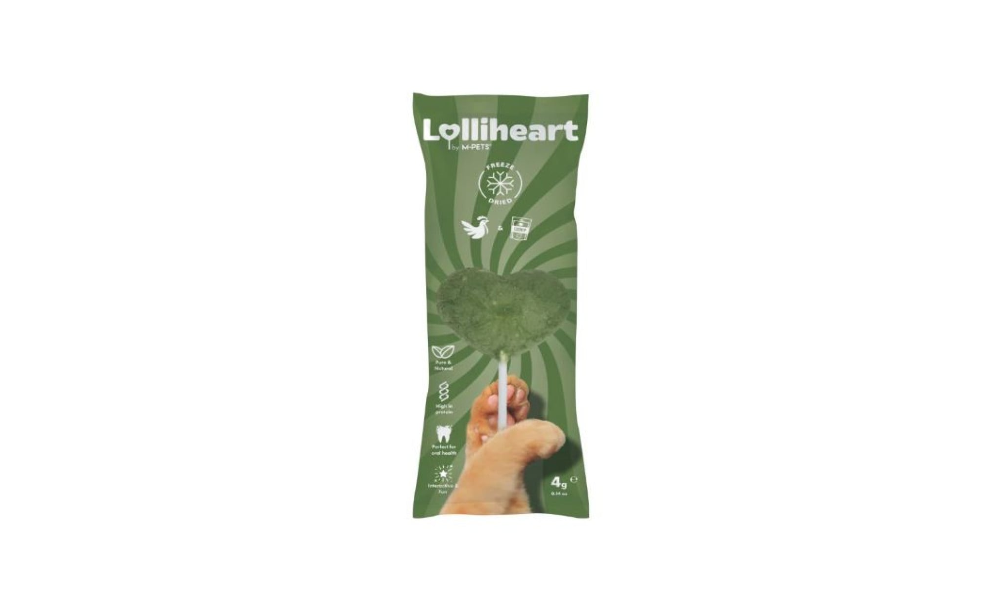 Mpets Lolliheart γλειφιτζούρι γάτας κοτόπουλο κατνιπ 1 lolliheart gleifitzouri gatas freeze dried