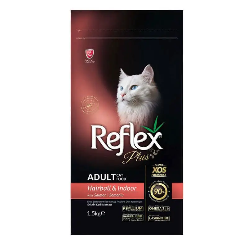 Reflex Plus Ξηρά Τροφή Γάτας Adult Hairball Salmon 1.5kg 1 reflex-plus-ksira-trofi-gatas-adult-hairball-salmon