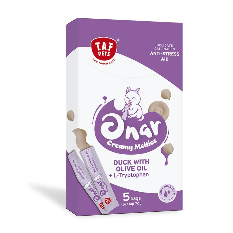 TAF PETS-ONAR CREAMY SNACKS ANTI-STRESS 70gr 1 TAF PETS-ONAR CREAMY SNACKS ANTI-STRESS 70gr